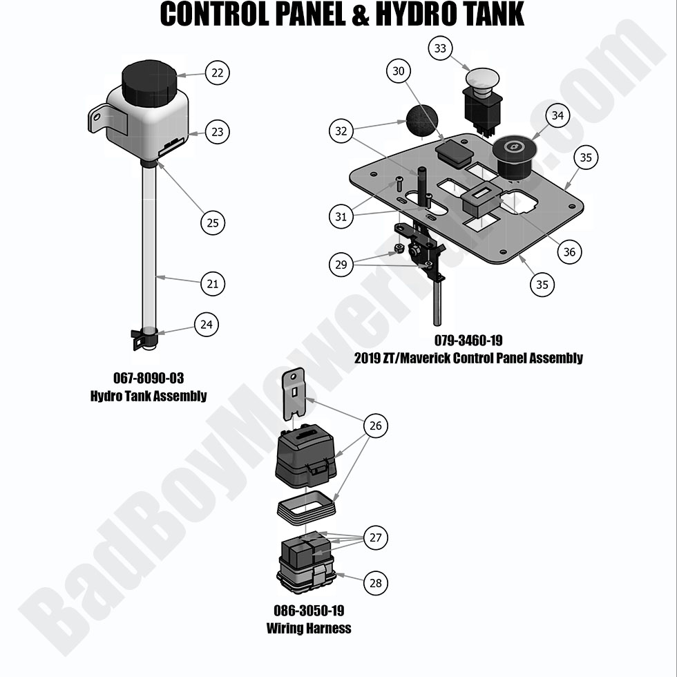 2019 Compact Outlaw Control Panel & Hydro Tank
